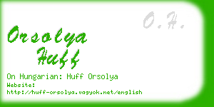 orsolya huff business card